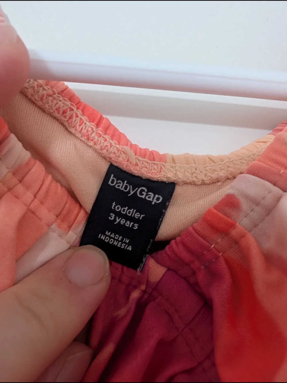 Baby Gap Coral Floral Rouche Swim Suit With Ruffle Detail